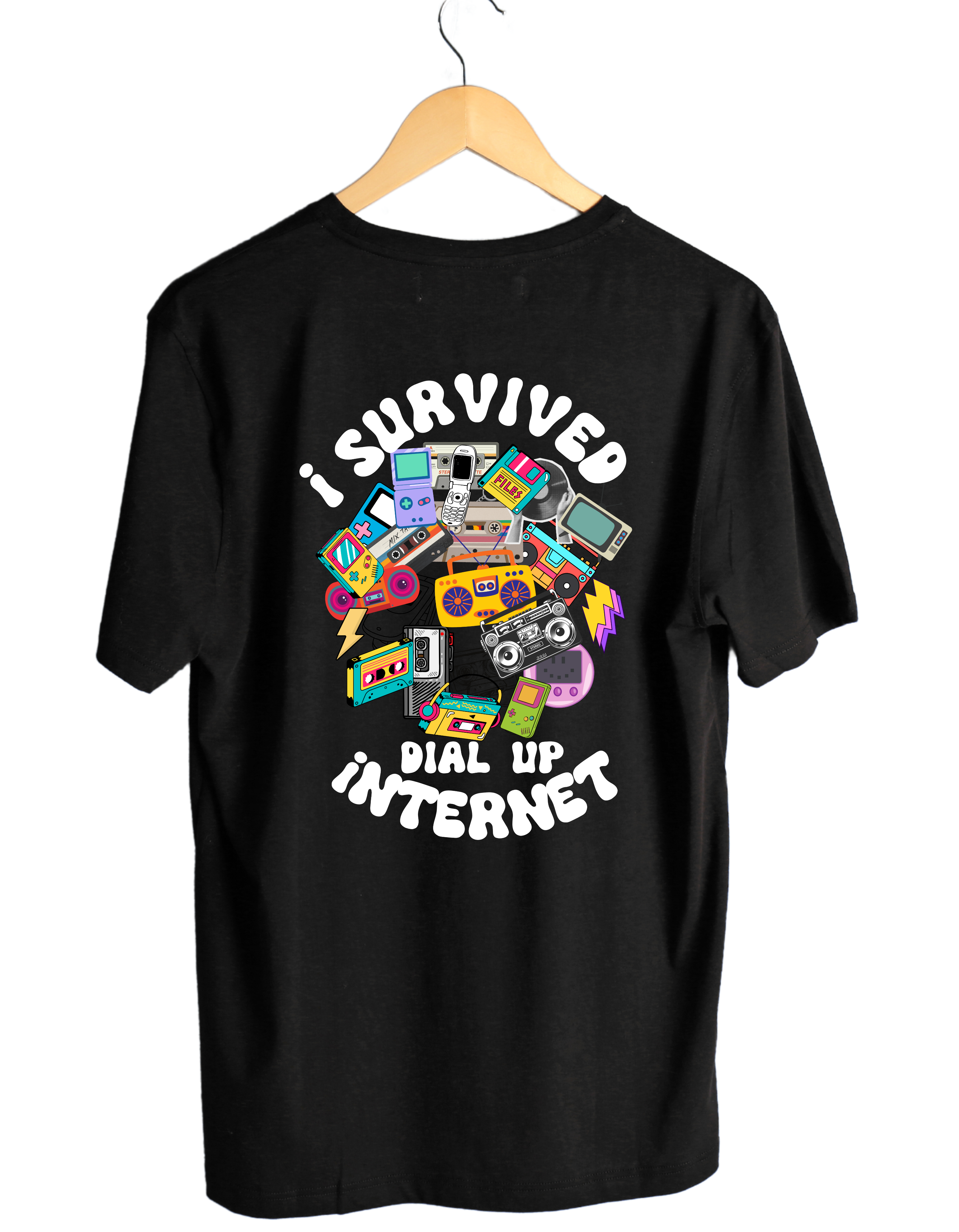 10 I Barely Survived the Agony of Dial-Up Internet Premium Cotton T-Shirt