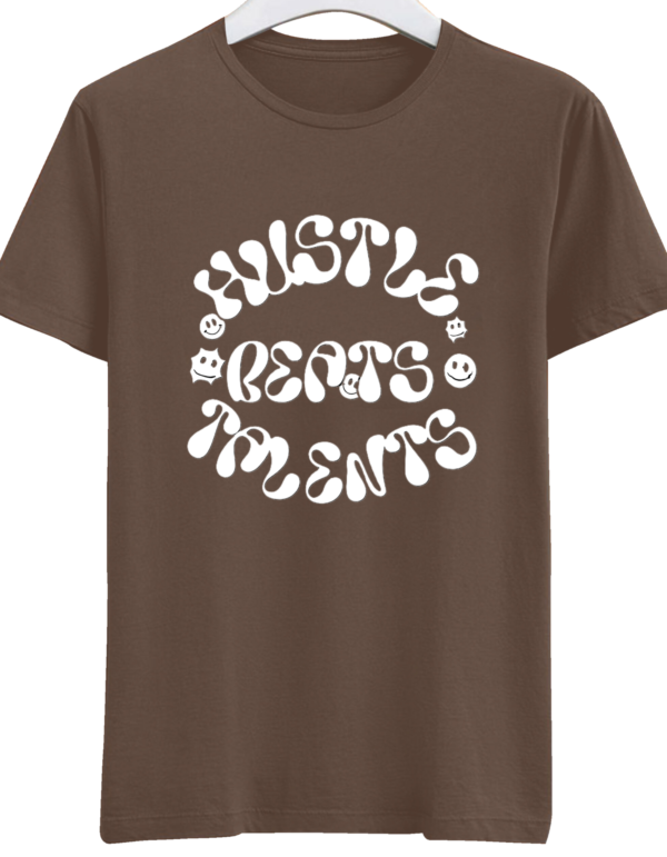 3 Level up your grind with our Hustle Cotton T-shirt – ultra-comfortable, durable, and designed for go-getters. Stay motivated in style. Shop now