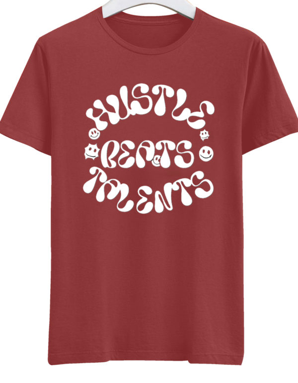 5 Level up your grind with our Hustle Cotton T-shirt – ultra-comfortable, durable, and designed for go-getters. Stay motivated in style. Shop now