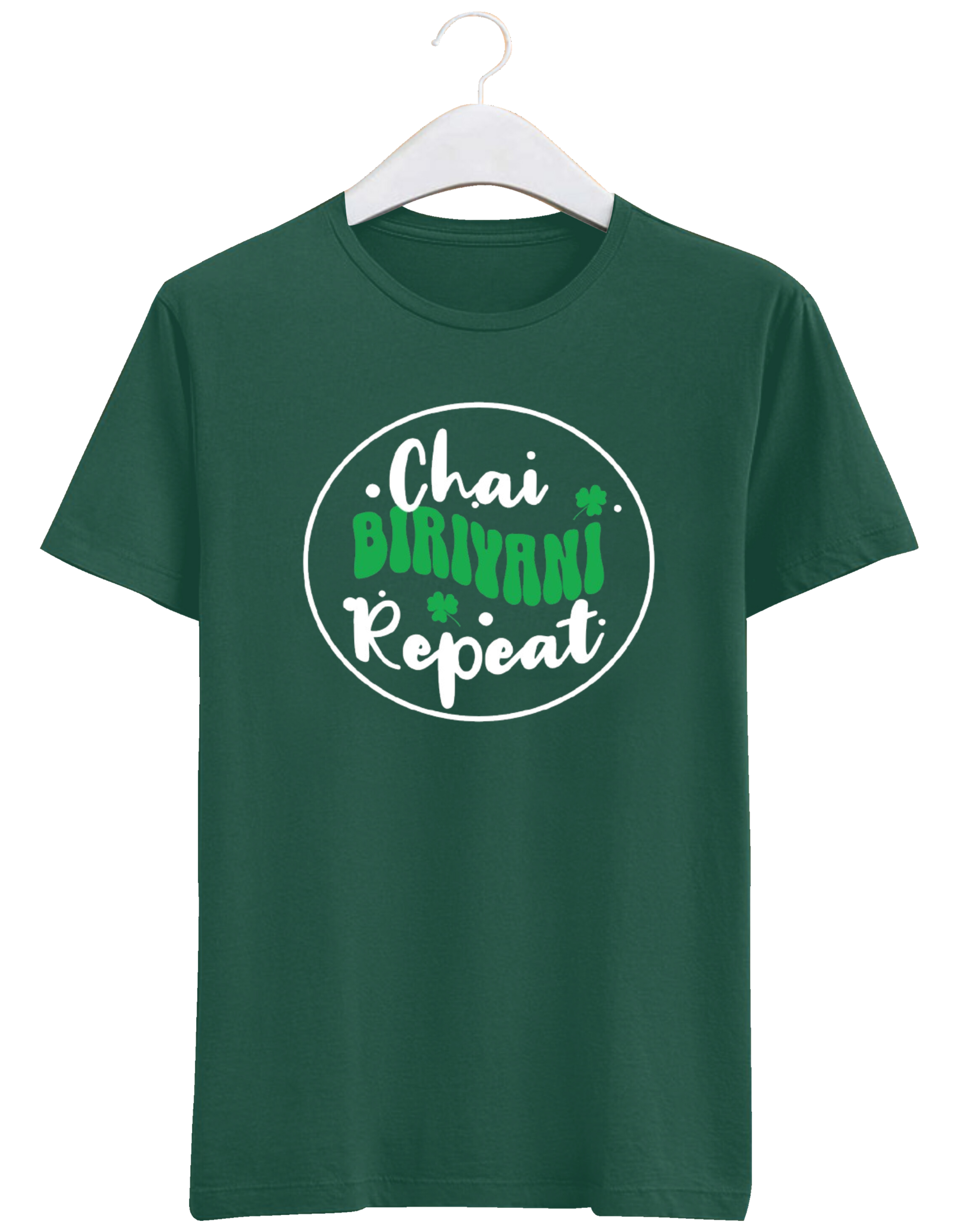 Chai. Biryani. Repeat. The ultimate foodie Tshirt that's taking over Instagram!