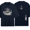 Vintage Fishing Boat Anchor T-Shirt – Fisherman Graphic Tee India
