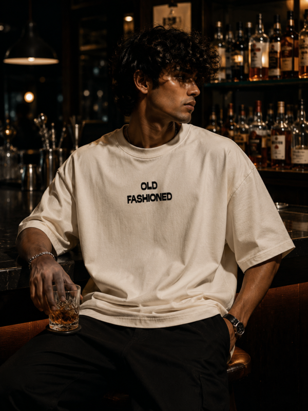 2 Old Fashioned Cocktail Graphic T-Shirt | Premium Oversized Cotton T-Shirt India
