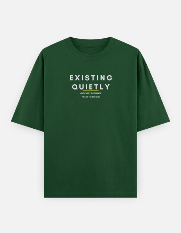 2f Existing Quietly oversized t-shirt India premium streetwear 240 GSM cotton aesthetic oversized tee for men and women