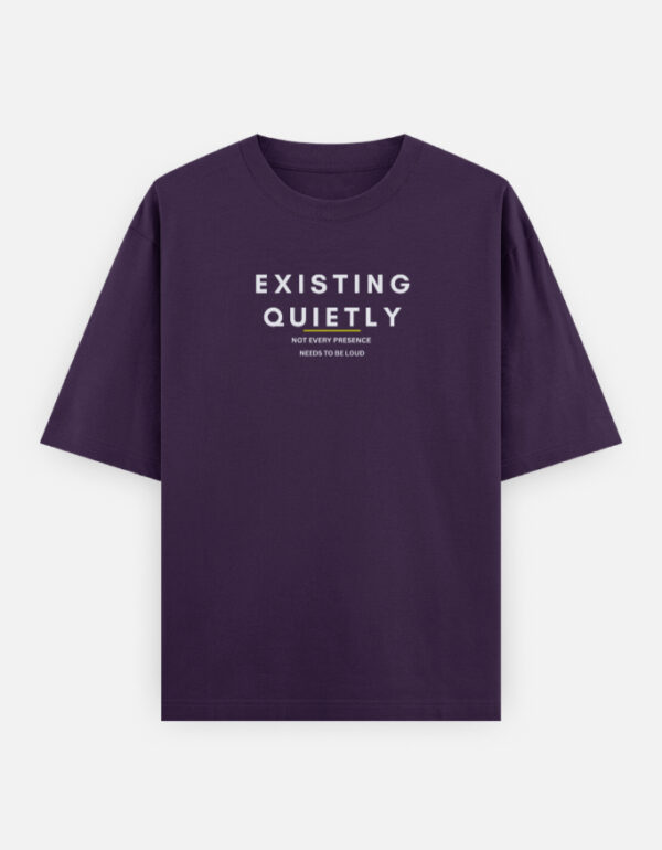 3f Existing Quietly oversized t-shirt India premium streetwear 240 GSM cotton aesthetic oversized tee for men and women