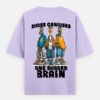 4B Three Geniuses One Shared Brain Oversized Graphic T-Shirt