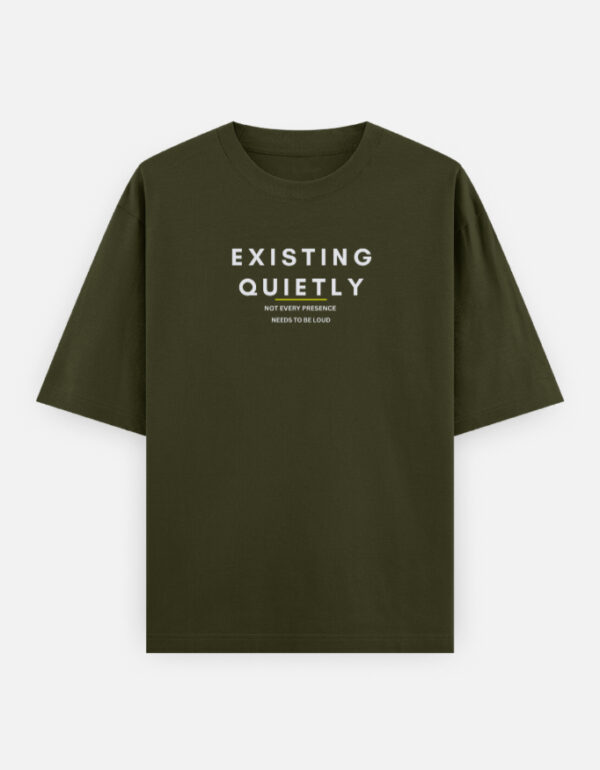 5f Existing Quietly oversized t-shirt India premium streetwear 240 GSM cotton aesthetic oversized tee for men and women
