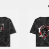 Black Ronin Shadow Acid Wash Oversized | Anime Samurai T-Shirt India Streetwear | Teetrendo